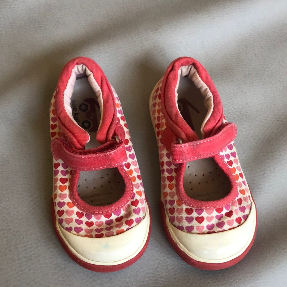 Mary Jane heart print see Kai run shoes